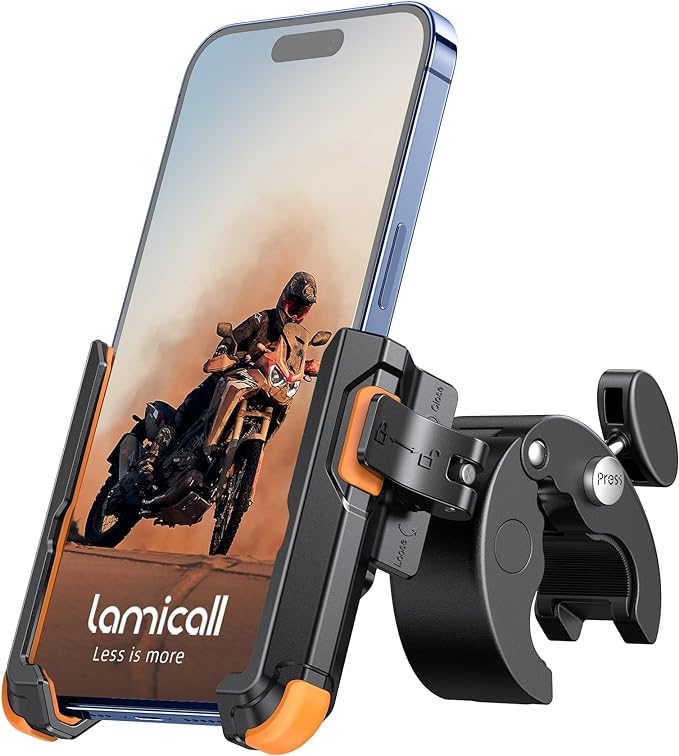 Lamicall Motorcycle Phone Mount Holder by Lamicall