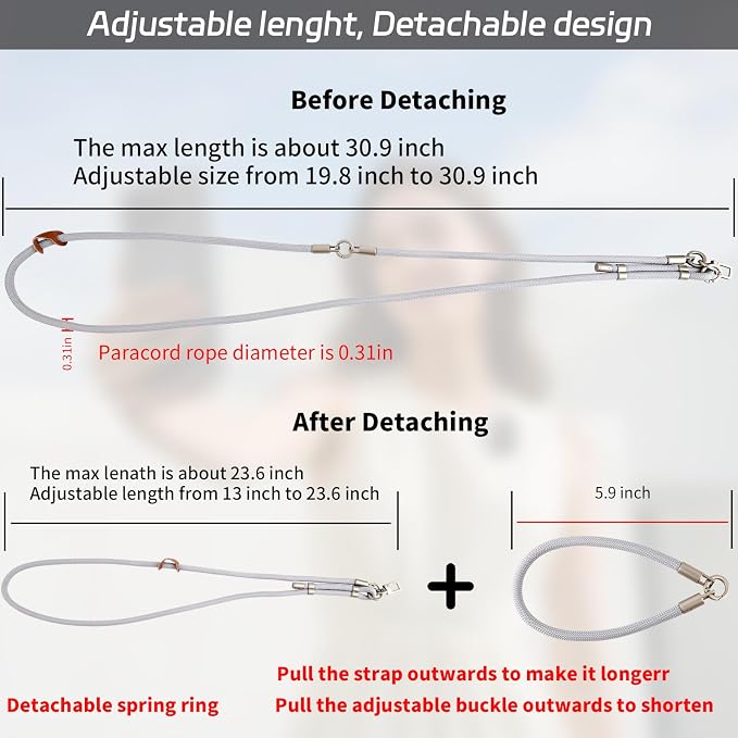3-in-1 Adjustable Phone Lanyard Crossbody Cell Phone Neck Strap Universal - Image 2