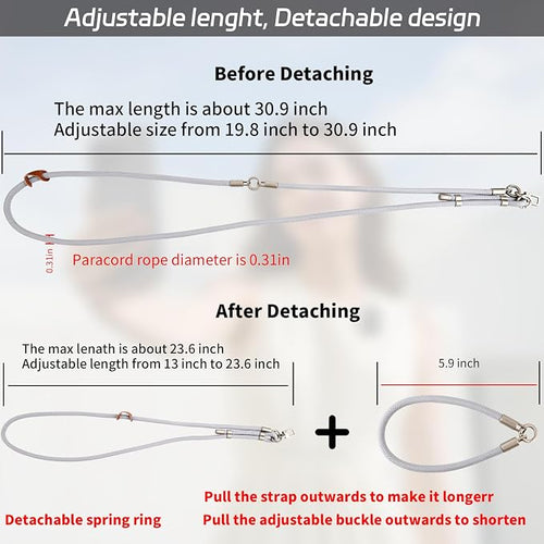 3-in-1 Adjustable Phone Lanyard Crossbody Cell Phone Neck Strap Universal - Image 2