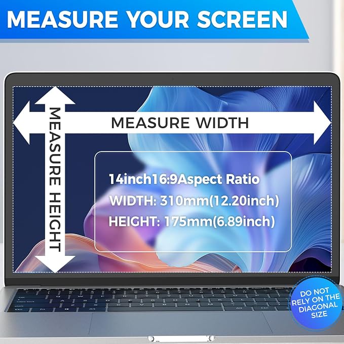 Magnetic Laptop Privacy Screen Filter 14 inch - Image 3