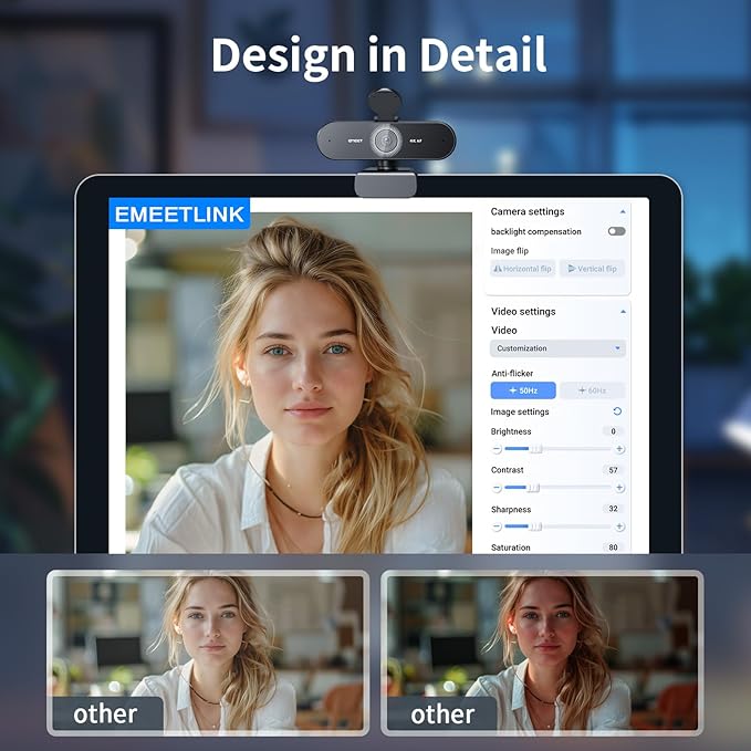 EMEET NOVA 4K Webcam for PC - Image 8