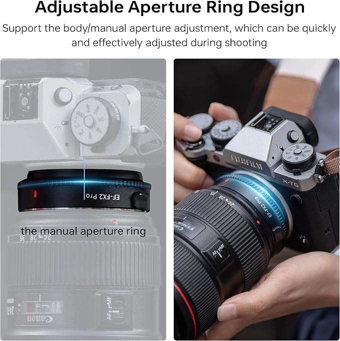 VILTROX EF-FX2 Pro Auto Focus Lens Adapter 0.71x Focal Reducer Speed Booster - Image 5