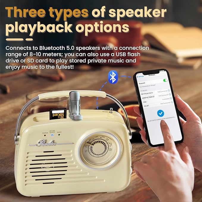 Radios Portable AM FM, Battery Powered and Plug in Wall - Image 4