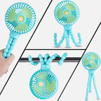 Portable Stroller Fan Personal rechargeable USB Fans - Image 4