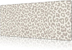 Mouse Pad Large Leopard Print Non-Slip Gaming Desk Mat by NIYLYNSYN