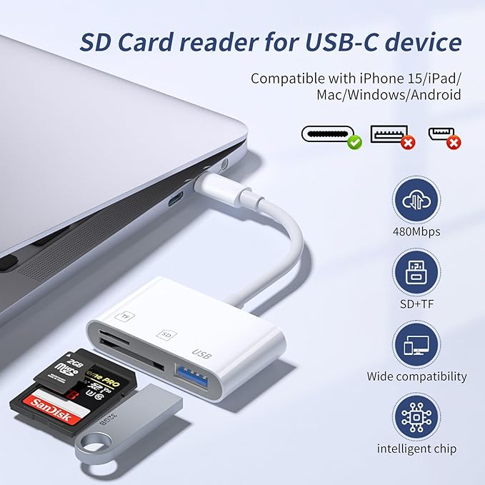 USB C SD Card Reader，SD Card Reader USB C - Image 4