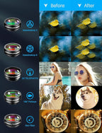 10 in 1 Cell Phone Camera Lens Kit, Wide Angle Lens & Macro Lens+Fisheye - Image 5