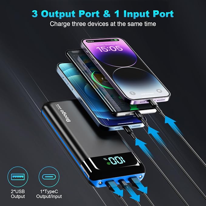 Portable Charger Power Bank 52800mAh Powerbank PD 30W and QC 4.0 Fast Charging - Image 3