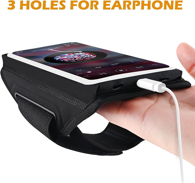 Running Armband with Earphone Bag Cell Phone Armband - Image 6