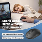 TECKNET Bluetooth Wireless Mouse, Compact & Portable, Silent Click, Ergonomic - Image 5