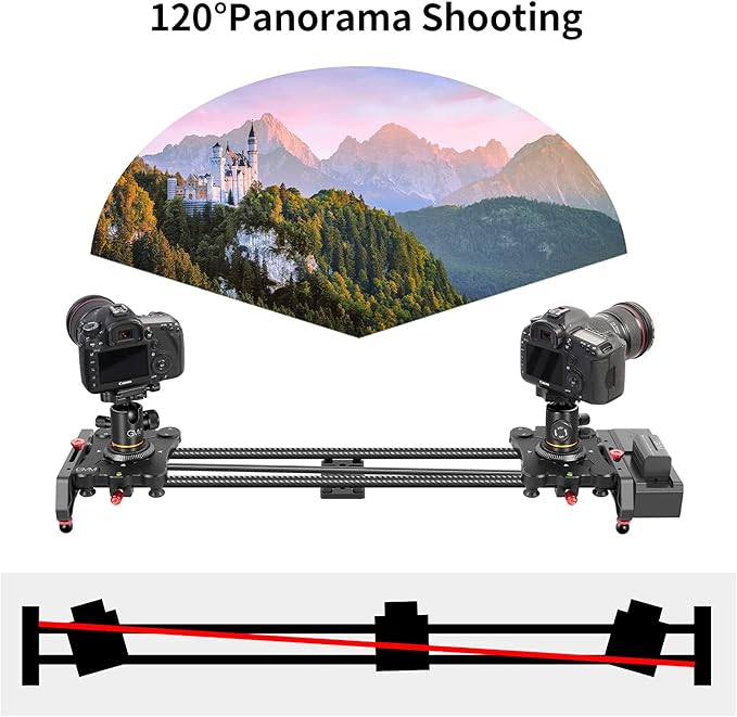 GVM Motorized Camera Slider, Motorized Time Lapse and Video Shot Follow Focus - Image 6