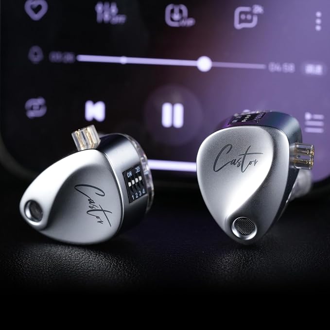 KZ Castor in Ear HiFi Earphone 2DD Dynamic High-end Tunable IEM Earphones in - Image 6