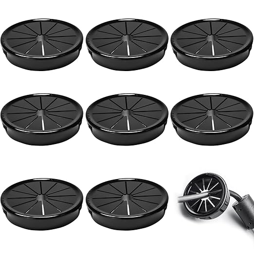8 Pcs Cable Grommet, Snap Bushing 2-3/16" Mounting Diameter, Flexible by BOPOREAE