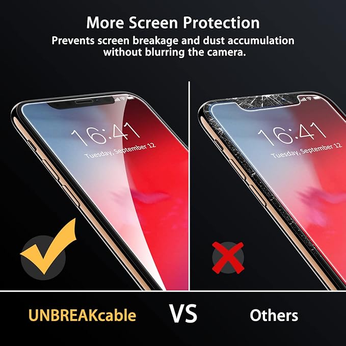 UNBREAKcable Screen Protector for iPhone X/XS/ 11 Pro, Double Shatterproof - Image 5
