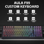 Aula F99 Keyboard Wireless Mechanical Keyboards Computer Bluetooth Gaming - Image 2