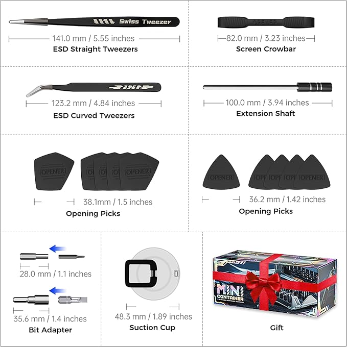 Precision Screwdriver Set with 21 Kinds of 160 Magnetic Bits, JAKEMY Multi-Bits - Image 6
