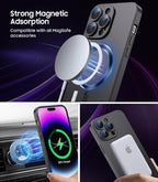 Magnetic for iPhone 14 Pro Max Case Slim Soft TPU Bumper Shockproof Metallic - Image 2