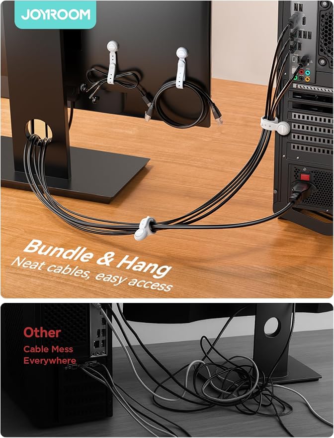 JOYROOM 12PCS Magnetic Cable Ties - Image 5