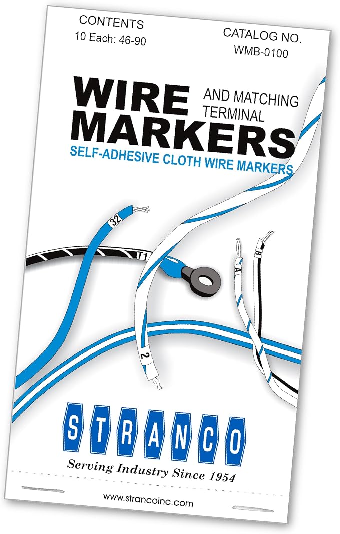 Premium Wire Marker Book for Cable Management, Vinyl-Coated, High-Tack Adhesive - Image 3
