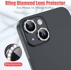 AGVEE 3+3 for iPhone 14 6.1" / 14 Plus 6.7" Camera Lens Protector, Bling - Image 4