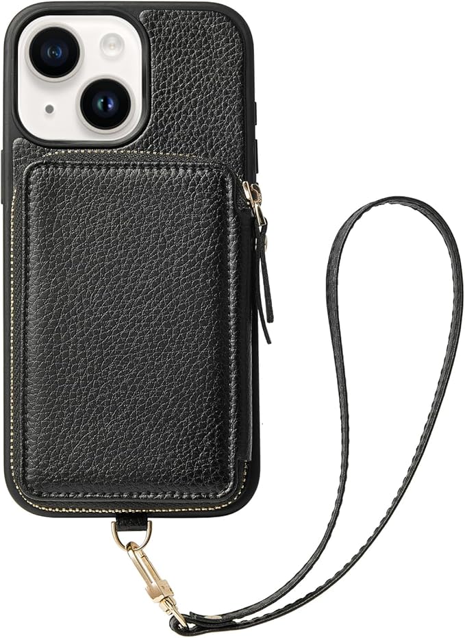 ZVE Wallet Case for iPhone 15, Phone Case Wallet by ZVE