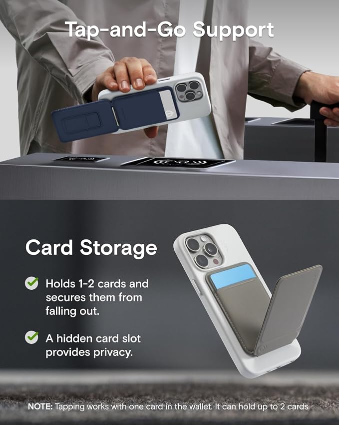 MOFT Phone Tripod Wallet, 3 in 1 Phone Stand MagSafe, NFC-Supported Magnetic - Image 5