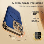 COOLQO for iPhone 14 Pro Case 6.1'' Upgraded 360° Spin Magnetic Stand - Image 5