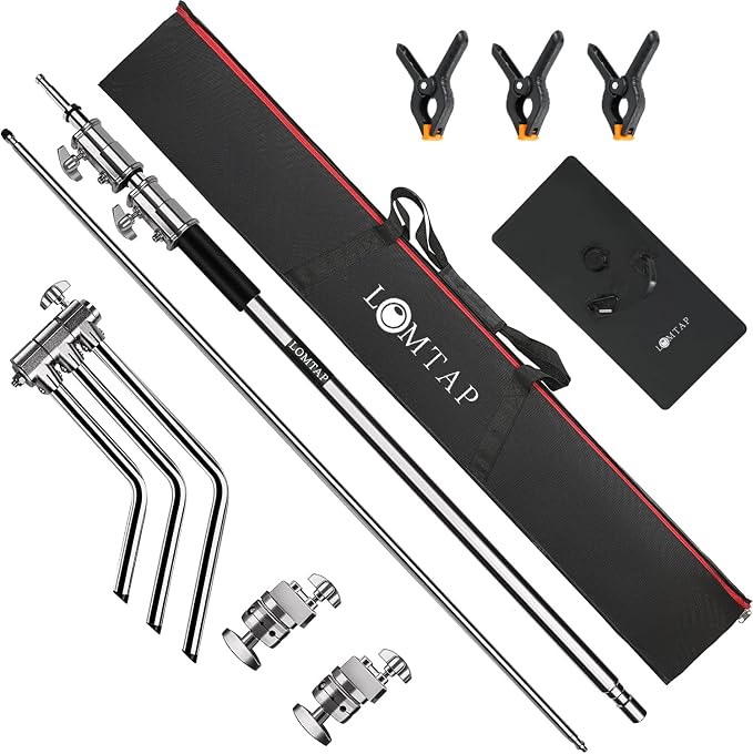 LOMTAP C Stand Light Stand Stainless Metal Photography Kit - Image 7