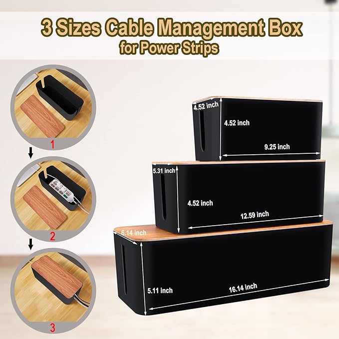 Cable Management Box 3 Pack - Image 2
