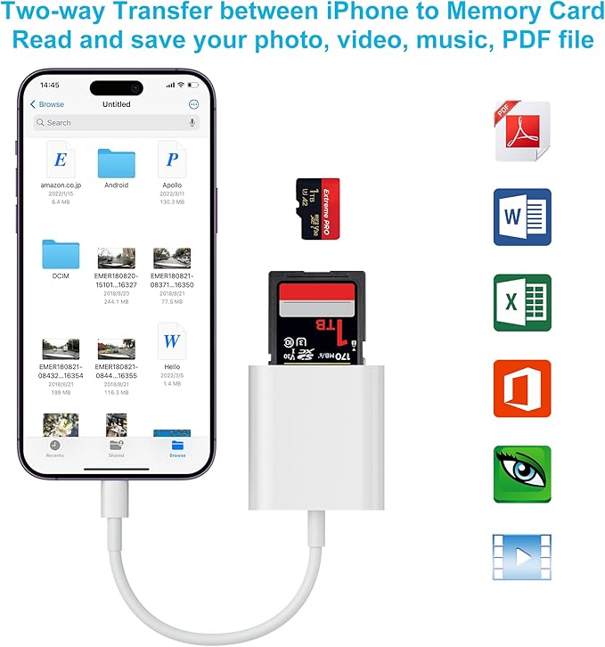 SD Card Reader for iPhone, Memory Card Reader - Image 4