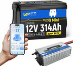12V 314Ah Mini LiFePO4 Battery Bluetooth by Wattcycle