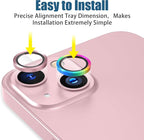 AGVEE 3+3 6 Pack for iPhone 15 6.1" / 15 Plus 6.7" Camera Lens Cover Protector - Image 3
