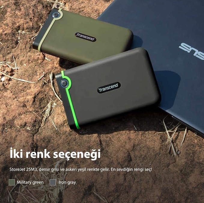 Transcend 2TB USB 3.1 Gen 1 StoreJet 25M3G SJ25M3G Rugged External Hard Drive - Image 9