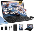 Android Tablet with Keyboard, 10 inch Android 14 Tablets 22GB+128GB, Octa-Core by AOCWEITech