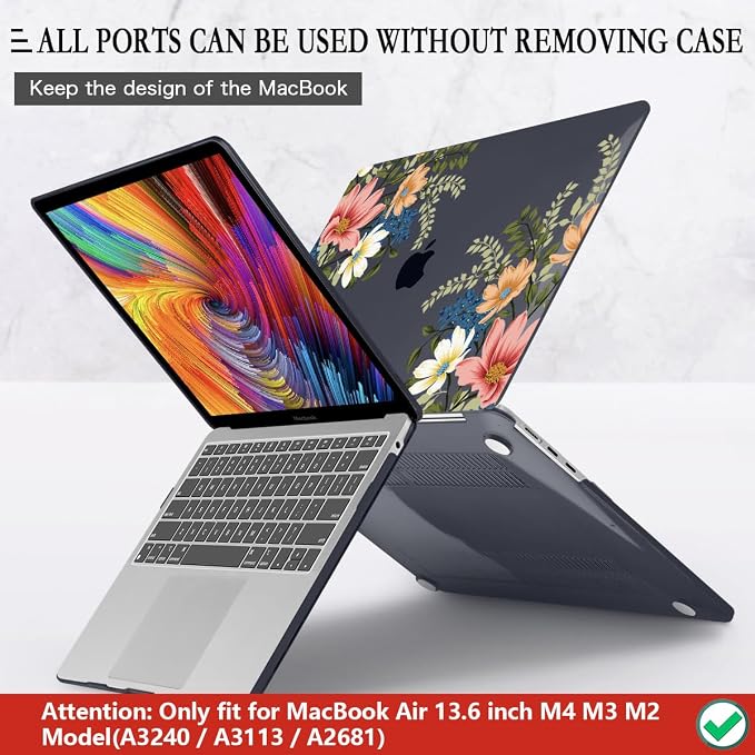 CISSOOK Compatible with MacBook Air 13.6 Inch Case 2025 2024 2023 2022 - Image 5