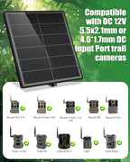 KEPEAK Solar Panel for Trail Camera - 6000mAh Battery - Image 2