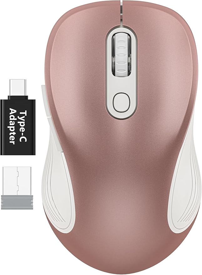 WisFox 2.4G Wireless Mouse for Laptop, Ergonomic Computer Mouse by Bringyouqualityproducts