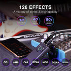 MOOER Prime P1 Multi-Effects Processor Headphone Amp, Bass Guitar Pedals - Image 2