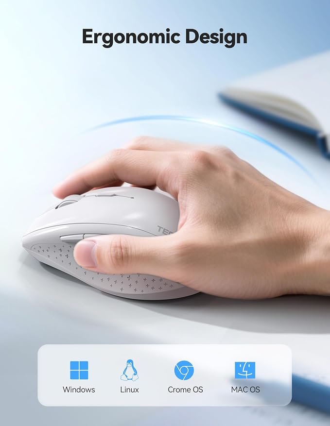TECKNET Wireless Mouse Rechargeable, Mouse - Image 5