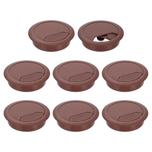 uxcell 8 Pcs 60mm Desk Grommet, Plastic Cable Hole Cover, Wire Cord Cable by uxcell