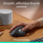 Logitech Ergo M575S Wireless Trackball Mouse, Wireless Ergonomic Mouse - Image 2