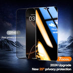 TOCOL for iPhone 16 Pro Max Privacy Screen Protector True 25°Anti Spy 9H+ - Image 2