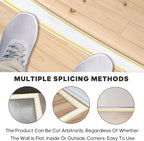 10ft Large White Floor Cord Cover, Self-2" x 0.6", Cable Cavity:0.8" x 0.4" - Image 7