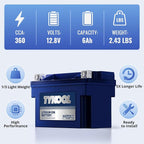 TYKOOL YT12A-BS 360CCA, 3X Cranking Amps, 5X Life, High Performance LiFePO4 - Image 3