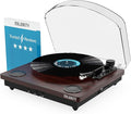 Vinyl Record Player with Bluetooth 5.3 in & Out | Record Player with Speakers & by Majority