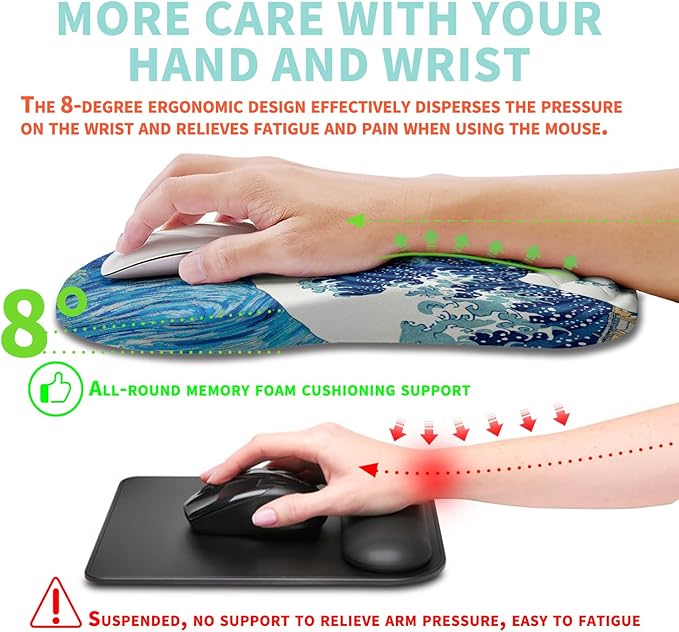 Ergonomic Mouse Pad Wrist Support - Image 4