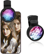 Kaleidoscope Prism Lens for iPhone & Android – Clip-On Multi Refraction Filter by YZOuOZY