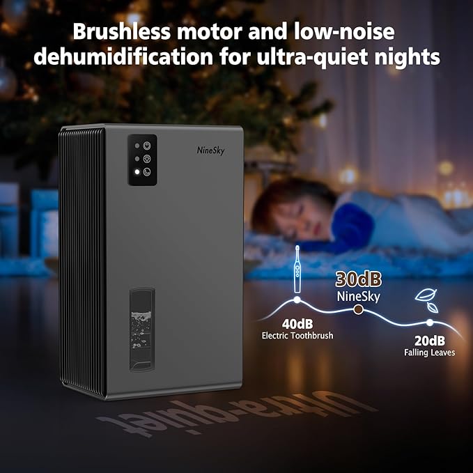 NineSky Dehumidifiers for Home, 95 OZ Water Tank, Dehumidifiers for Bathroom - Image 5