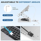Laptop Cooling Pad with 2 Detachable Fans, Adjustable Height & Angle Stand - Image 4