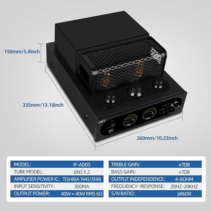 INFI Audio Hybrid Class AB Tube Amplifier 6N3 Power Amp - Image 4